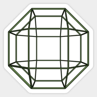 gmtrx lawal skeletal Rhombicuboctahedron Sticker